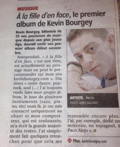 Article La Montagne Kévin Bourgey Octobre 2014